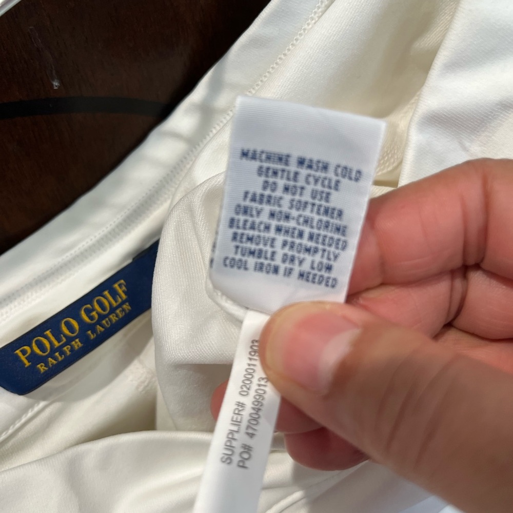 Ralph Lauren‎ Polo Golf White and Pink Golf Skirt Sz. L - Picture 7 of 9